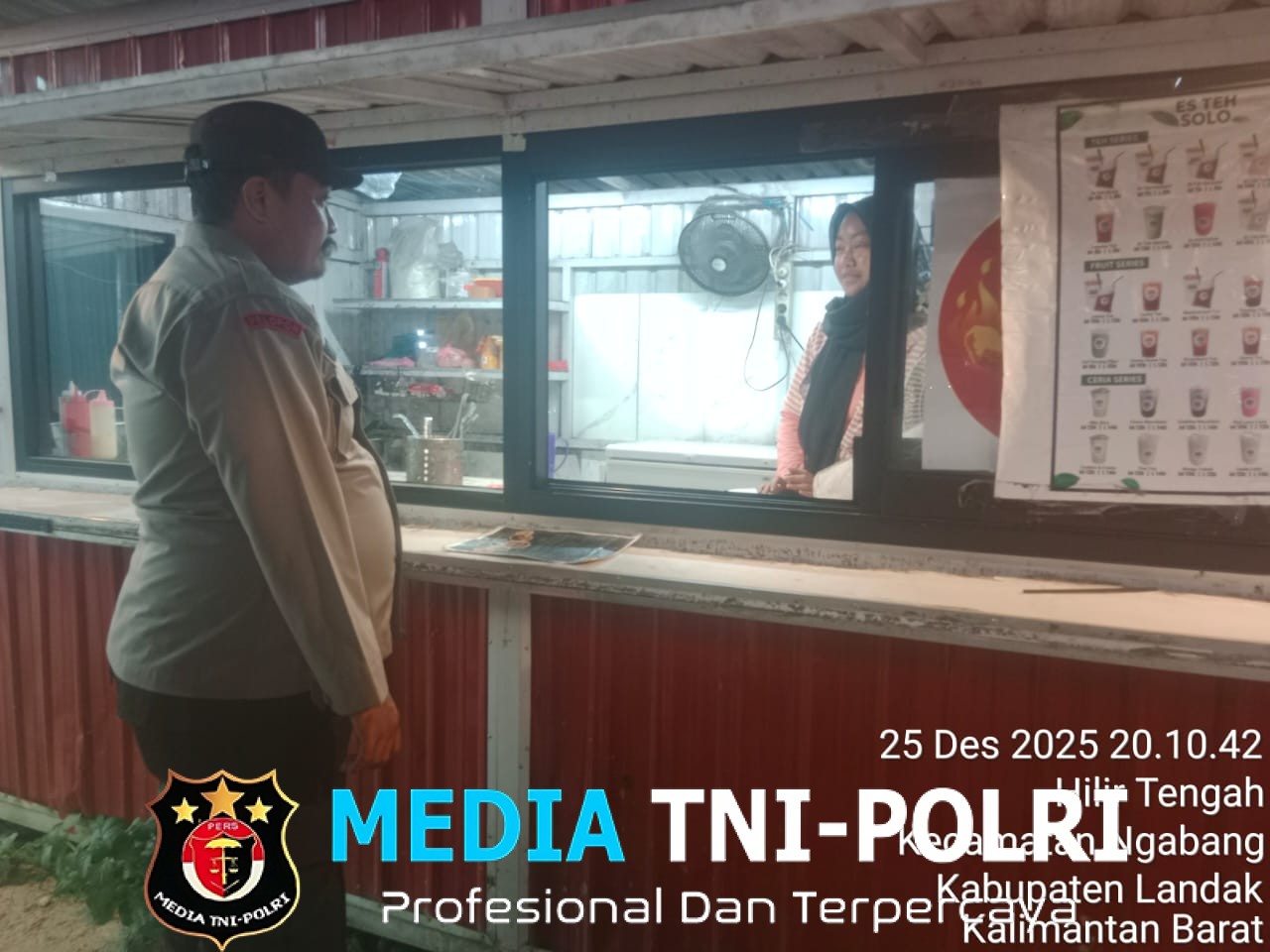 Patroli Malam Polsek Ngabang Untuk Ciptakan Keamanan Dan Ketertiban Yang Aman
