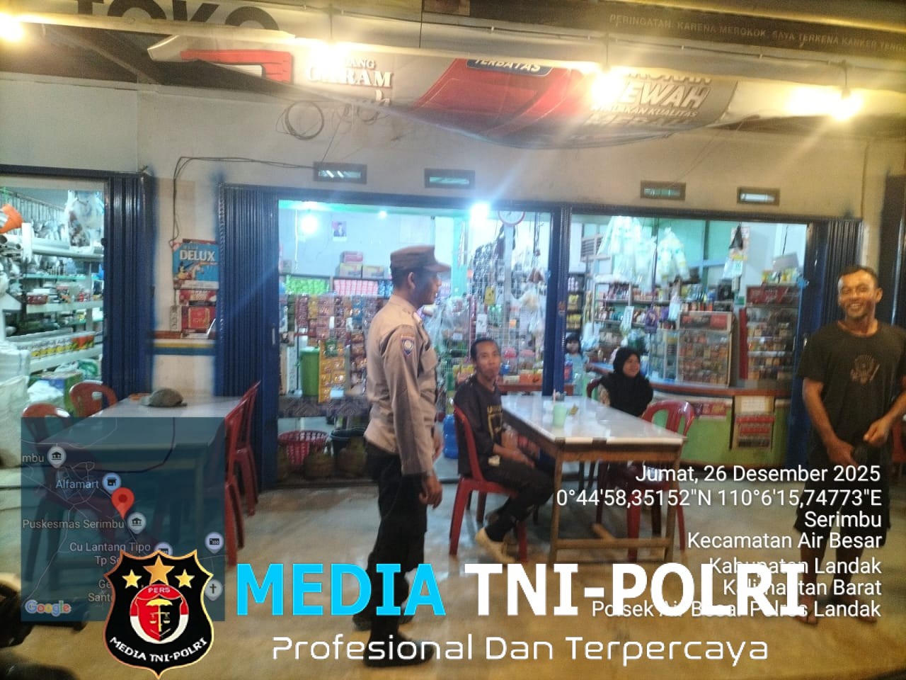 Patroli Malam, Polisi Sambangi Tempat Tongkrongan Warga di Air Besar