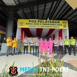 Kunjungi Pos Yan Rest Area Km 215 B Ops Lilin Krakatau 2025, Kapolsek Bersama Ibu Ketua Bhayangkari Ranting Gunung Agung Berikan Bingkisan Kepada Personil Yang Bertugas