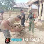 Pembersihan Pascabanjir Dayah Darus Sa’adah MTG Pakeh Tanah Pasir di Desa Pande, Kabupaten Aceh Utara