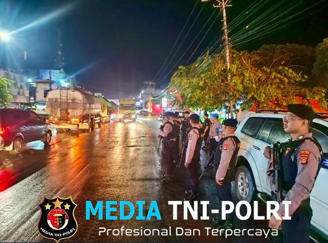 Ops Lilin Krakatau 2025, Satgas Preventif Polres Lampung Tengah Intensifkan Patroli Amankan Jalinteng dan Obyek Vital