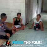Pelayanan Tak Pernah Libur, Kanit Binmas Polsek Sebangki Sambangi Warga