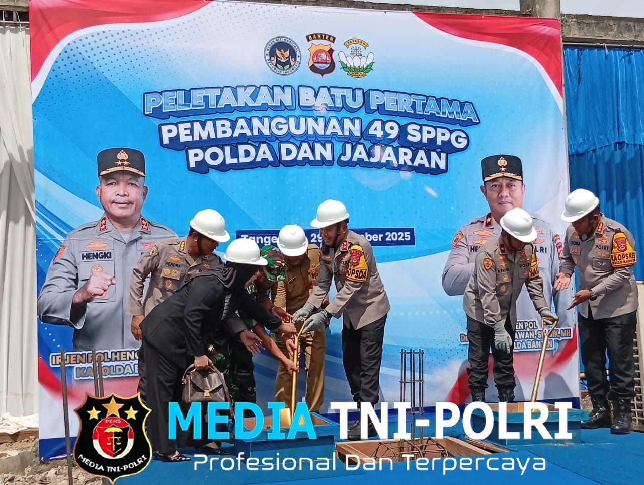 Groundbreaking 49 SPPG Polda Banten, Langkah Strategis Dukung Makan Bergizi Gratis