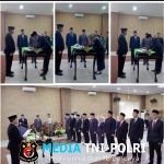 Bupati Pringsewu Riyanto Pamungkas melantik dan mengambil sumpah 10 pejabat Pimpinan Tinggi Pratama