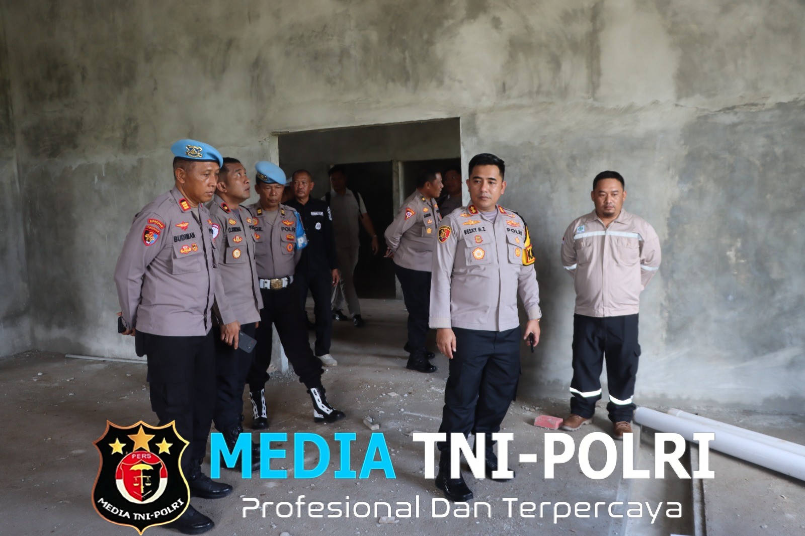 Kapolres Kotim Bersama PJU Lakukan Pengecekan Pembangunan SPPG I