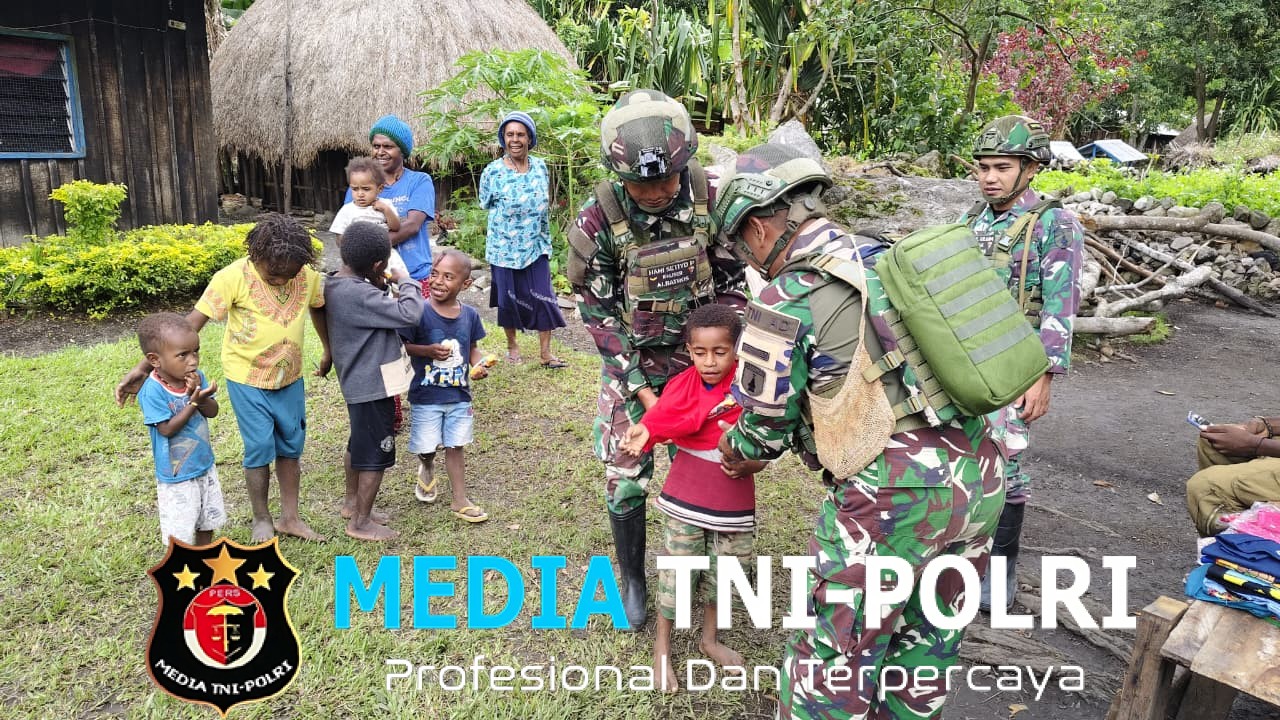 Kepedulian Binter Satgas Yonif 521/DY sebagai Wujud Kedekatan dengan Masyarakat Papua di Wilayah Penugasan