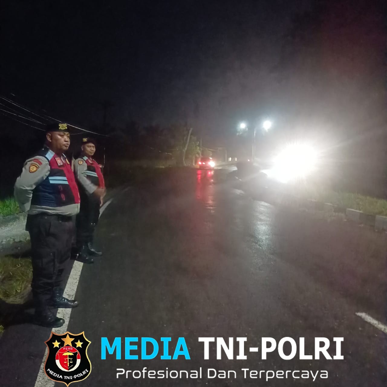 Sat Samapta Polres Langkat Laksanakan Patroli Presisi Blue Light, Ciptakan Situasi Aman dan Kondusif