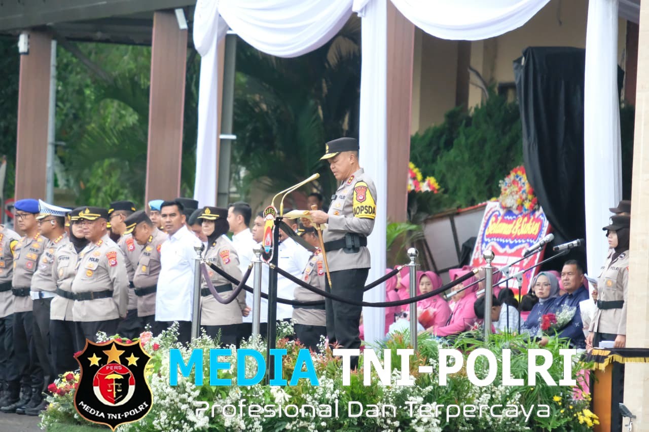 278 Personel Polda Banten Laksanakan Upacara Korps Raport Kenaikan Pangkat
