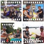 Taruna Akpol Asal Jambi Salah Satunya Putra Dirpolairud Laksanakan Bakti Sosial, Bagikan Beras ke Masyarakat Perairan Jambi