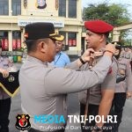 Polres Kotim Gelar Upacara Kenaikan Pangkat Ingatkan Kenaikan Pangkat Bukan Hak Tapi Prestasi