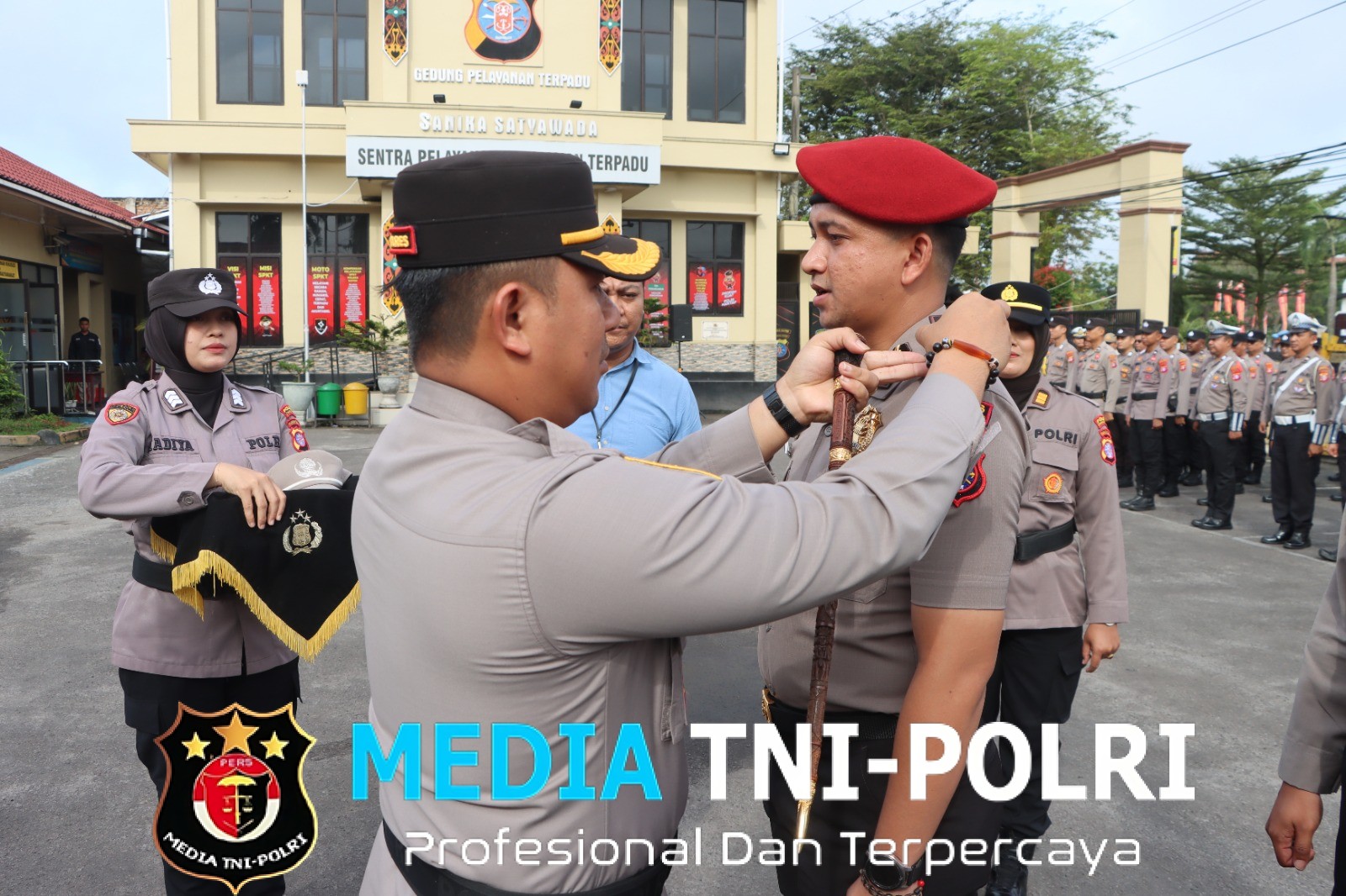 Polres Kotim Gelar Upacara Kenaikan Pangkat Ingatkan Kenaikan Pangkat Bukan Hak Tapi Prestasi