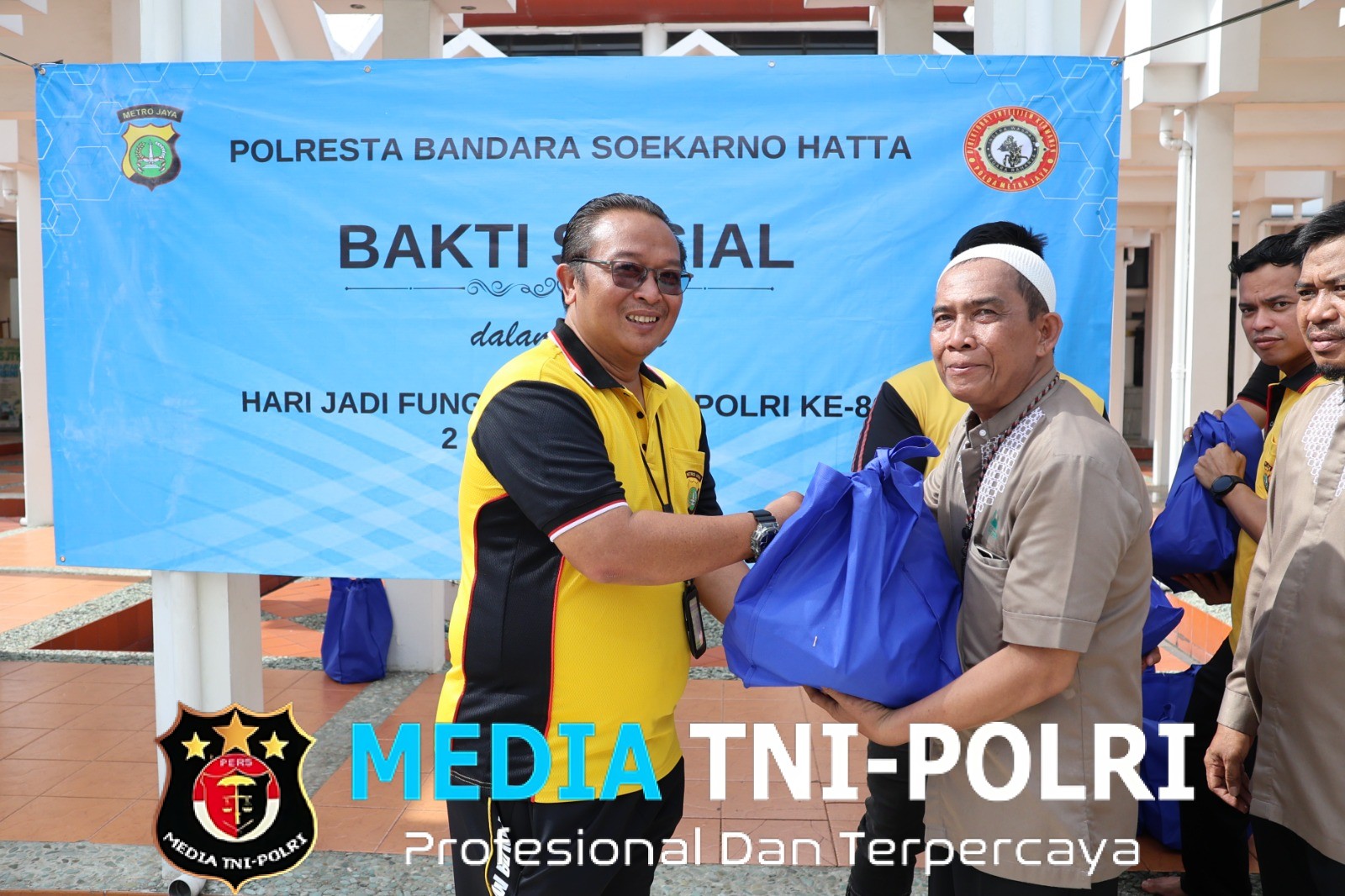 Sambut HUT ke-80 Intelijen Polri, Polresta Bandara Soetta Gelar Bakti Sosial dan Bakti Religi