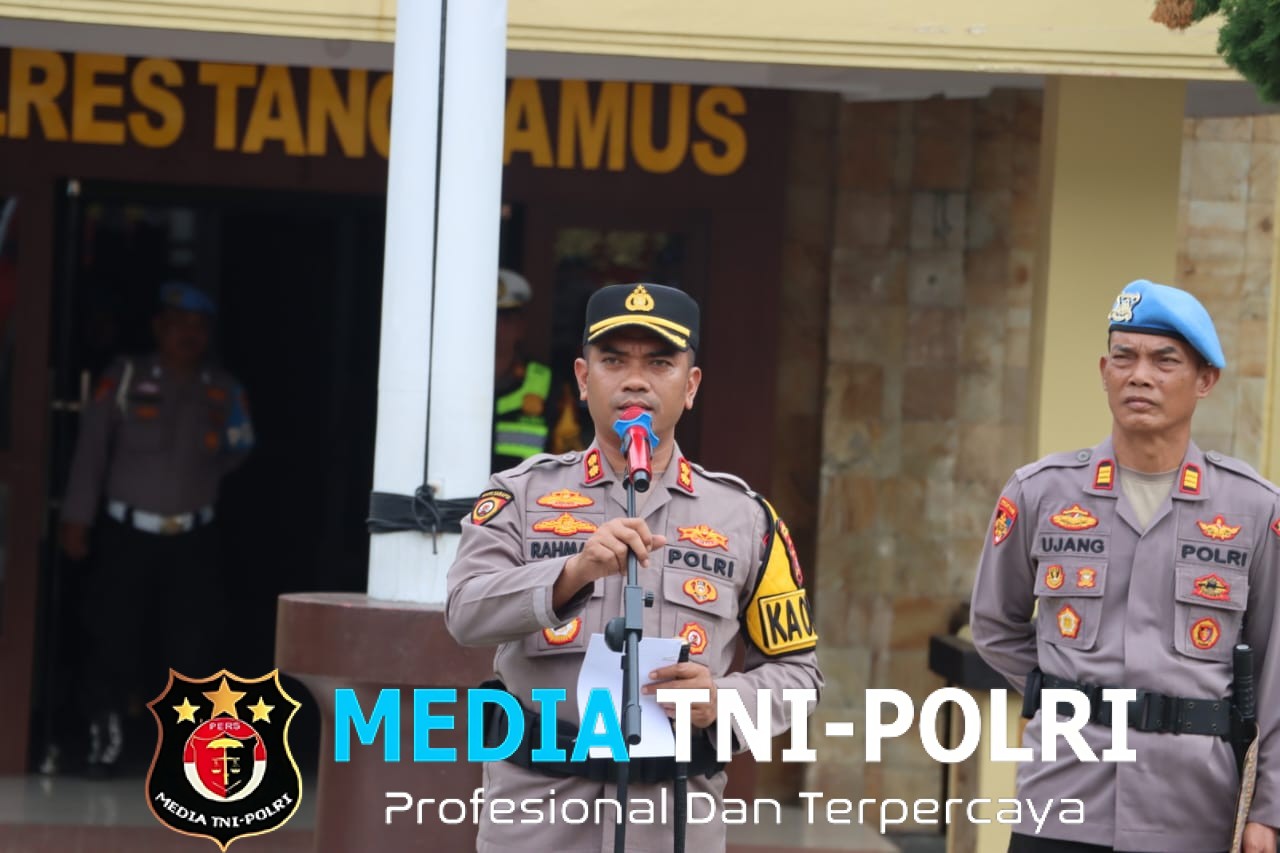 Polres Tanggamus Gelar Apel Kesiapan Pengamanan Malam Tahun Baru 2026