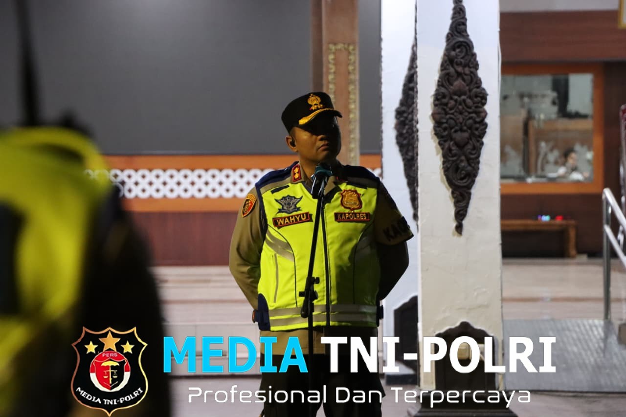 Siap Amankan Malam Nataru, Polres Wonogiri Ajak Warga Tertib Berlalu Lintas