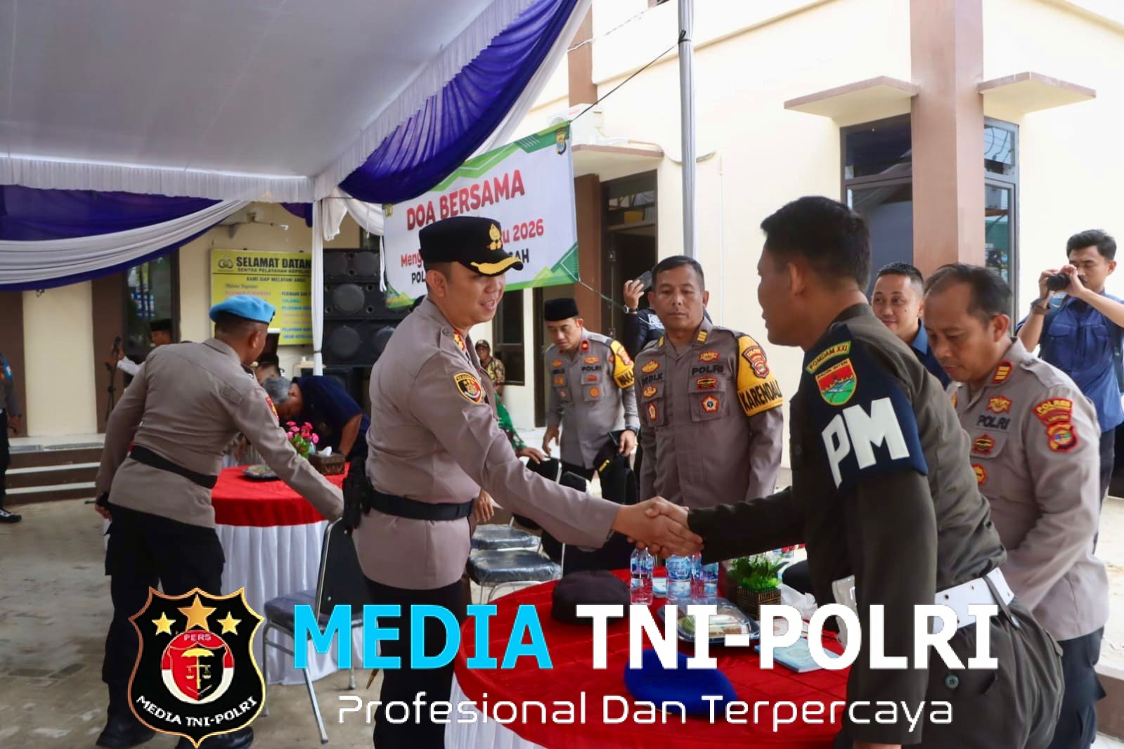 Refleksi Akhir Tahun, Polres Lampung Tengah Gelar Doa Bersama untuk Sitkamtibmas Aman Kondusif dan Korban Bencana