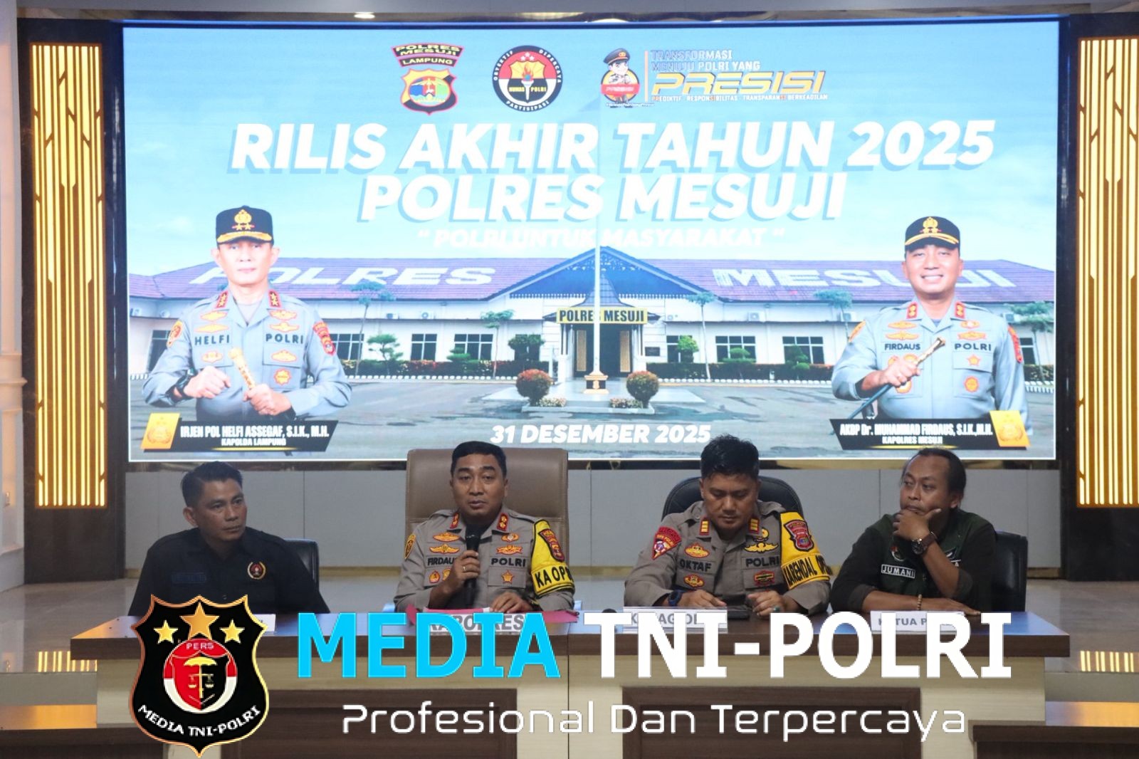 Rilis Akhir Tahun Polres Mesuji Penangkapan Tersangka Naik 151%, Komitmen Jaga Kamtibmas Terus Menguat