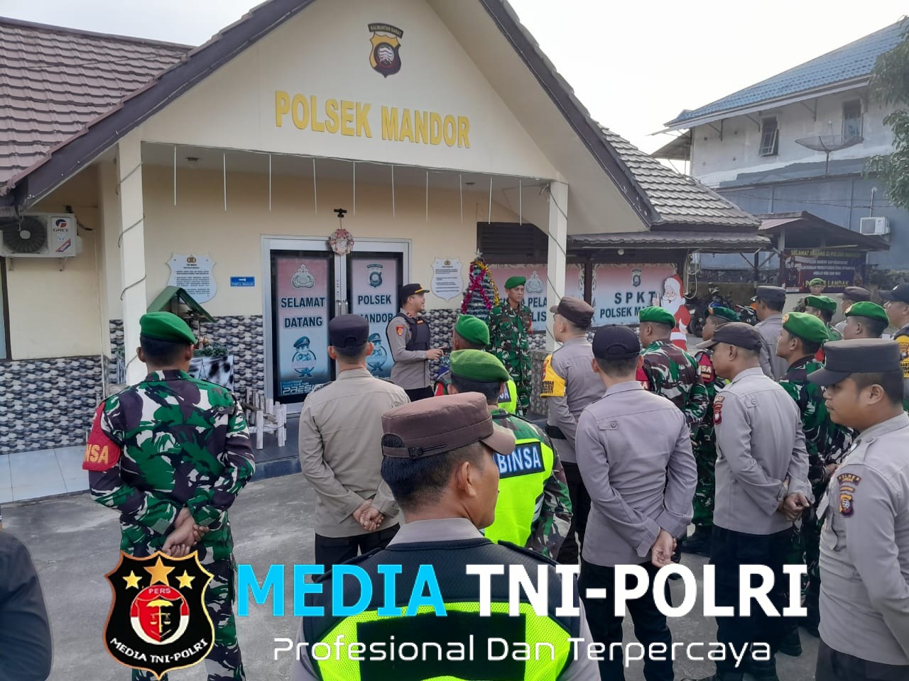 Apel Konsolidasi Pengamanan Pergantian Tahun Baru, Sinergi TNI–Polri dan Elemen Masyarakat di Mandor