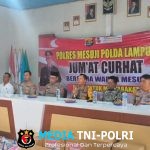 Pererat Sinergi, Polres Mesuji Gelar Jumat Curhat dan Bakti Sosial di Way Serdang