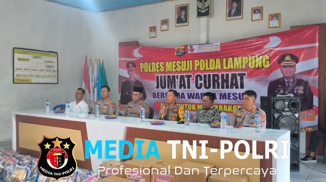 Pererat Sinergi, Polres Mesuji Gelar Jumat Curhat dan Bakti Sosial di Way Serdang
