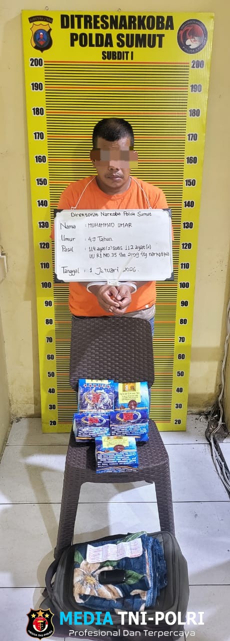 Langkah Tegas Awal Tahun 2026, Polda Sumut Amankan 5 Kg Sabu di Jalur Lintas Sumatera
