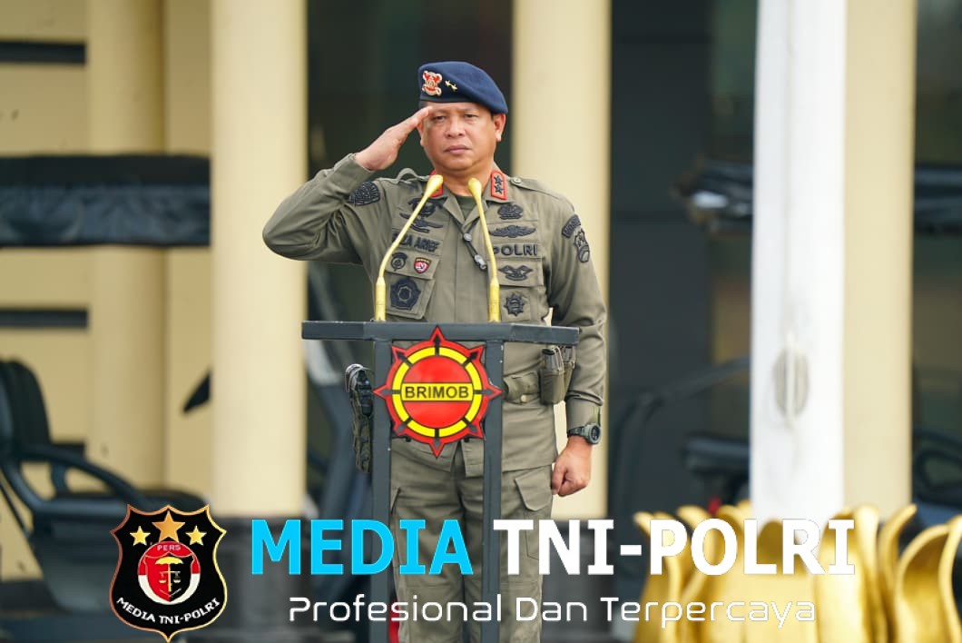 Wadankorbrimob Sambut Kepulangan 446 Personel Purna Tugas Operasi Damai Cartenz 2025 di Mako Kelapadua