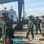 Satgas Tanggap Bencana Tiba, Armada Kapal Pembawa Personel dan Alat Berat Bersandar di Aceh Utara