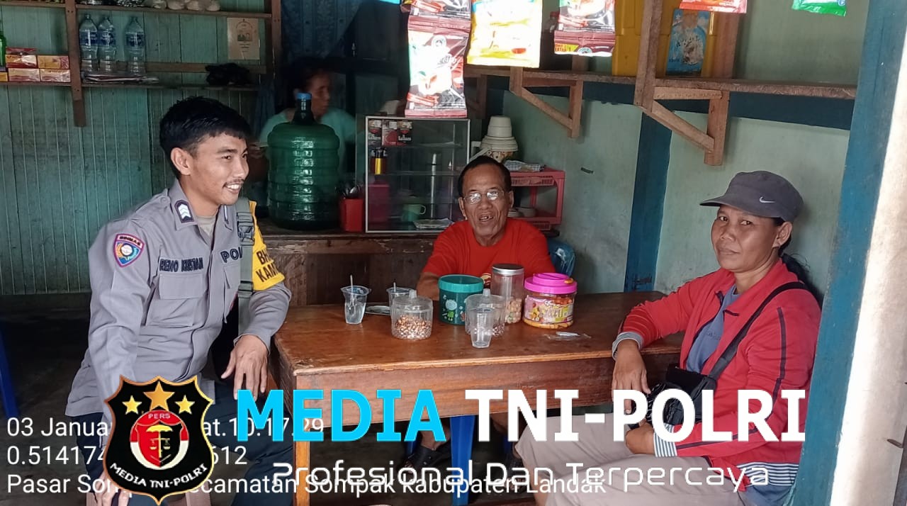 Bentuk Kepedulian terhadap Warga Binaan, Bhabinkamtibmas Desa Sompak Sampaikan Pesan Kamtibmas