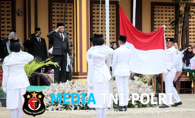 Bupati Pringsewu Riyanto Pamungkas Pembina Upacara HAB Kementerian Agama Ke-80