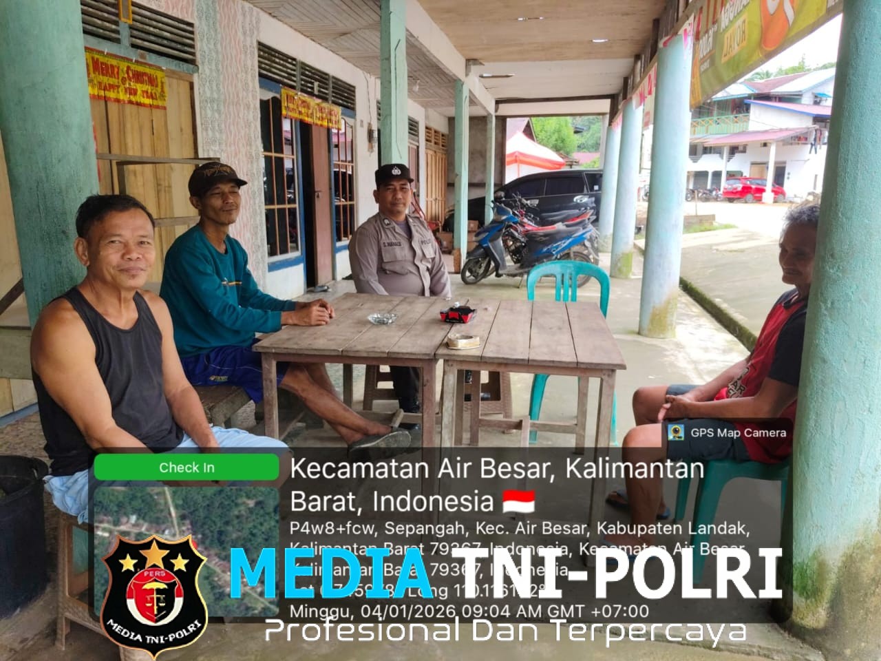 Ciptakan Situasi Aman, Polsek Air Besar Intensifkan Patroli Siang