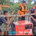 Tempuh Medan Sulit Tiga Hari, TNI dan PLN Distribusikan Genset ke Desa Terpencil Sikundo