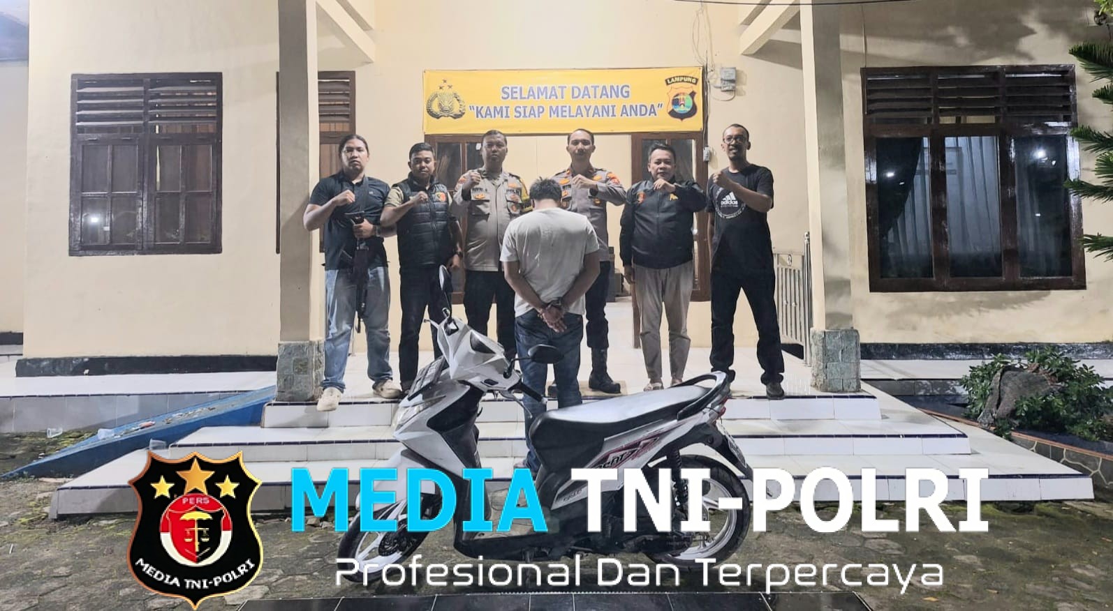 Usai Amankan Penadah, Polsek Pugung Tangkap Pelaku Utama Curanmor di Bengkel