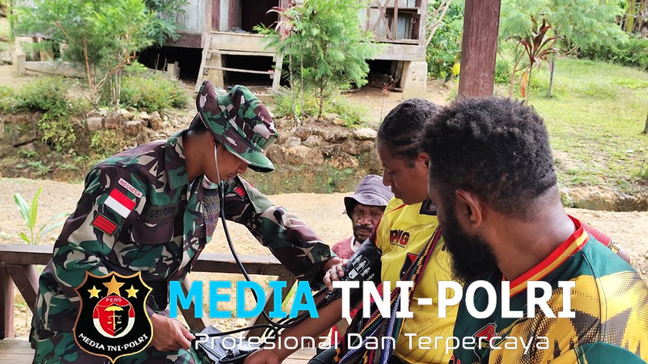 Pos Tarup Satgas Yonif 751/VJS Beri Tali Asih dan Gelar Pengobatan di Kampung Bitipding Pererat Silaturahmi, Jaga Kesehatan Warga