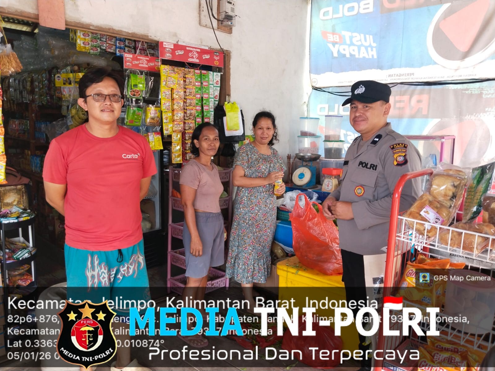 Laksanakan Patroli Dialogis, Personil Polsubsektor Jelimpo Berikan Pesan Kamtibmas