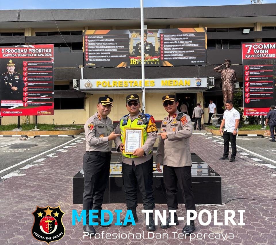 Pos Pam RCW Medan Raih Penghargaan Juara II Kinerja Terbaik Polrestabes Medan