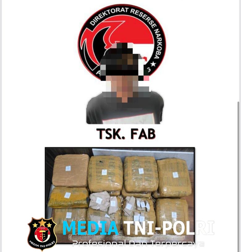 Polda Lampung Ungkap Peredaran Ganja 13,8 Kg di Lampung Selatan, Satu Pengedar Diamankan