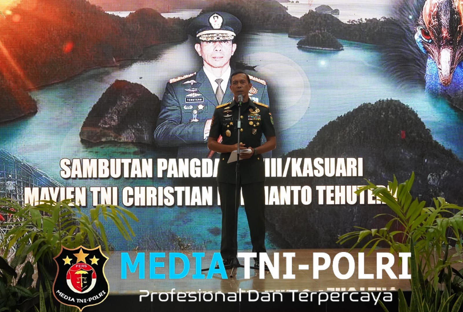 Pangdam Kasuari Pimpin Sertijab Kaajendam  Tekankan Profesionalisme dan Kepemimpinan Humanis