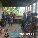 Wujud Kepedulian, Pos Kaibar Satgas Yonif 123/Rajawali Hadiri Pemakaman Warga Kampung Amazu