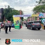 Sat Lantas Polres Kotim Melaksana kan Pengawalan Dan Pengaturan Giat Upacara HUT Kotim Ke 73