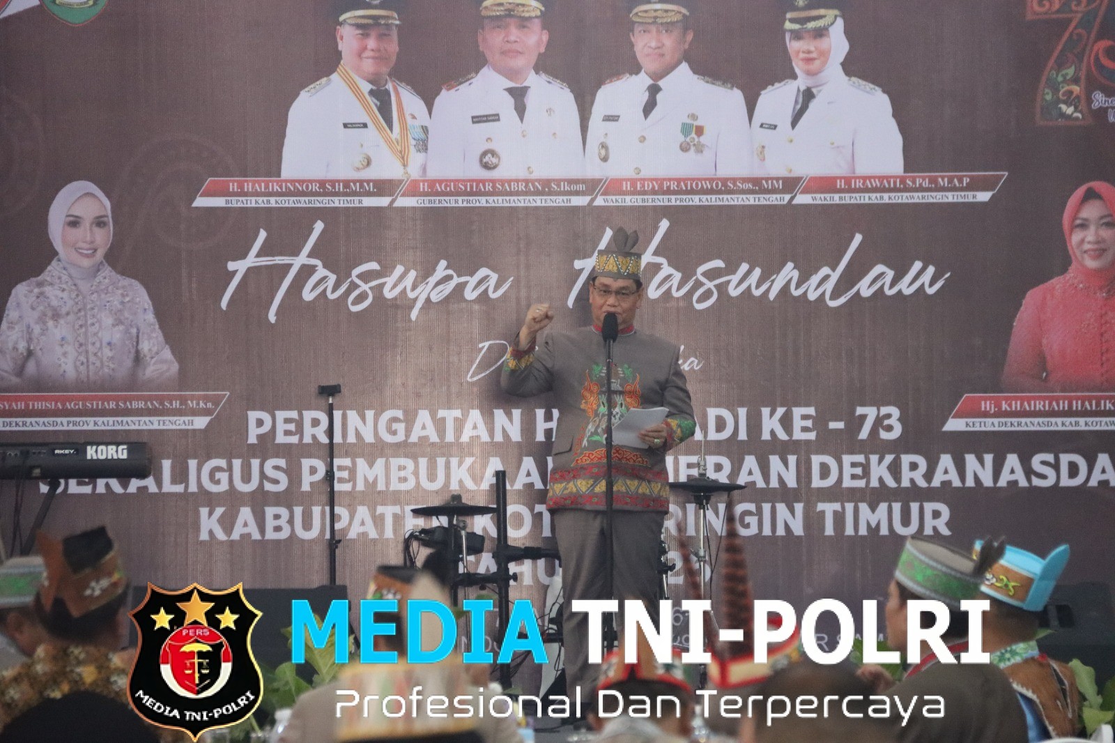 Kapolres Kotim Hadiri Acara Hasupa Hasundau Sekaligus Pembukaan Pameran Dekranasda