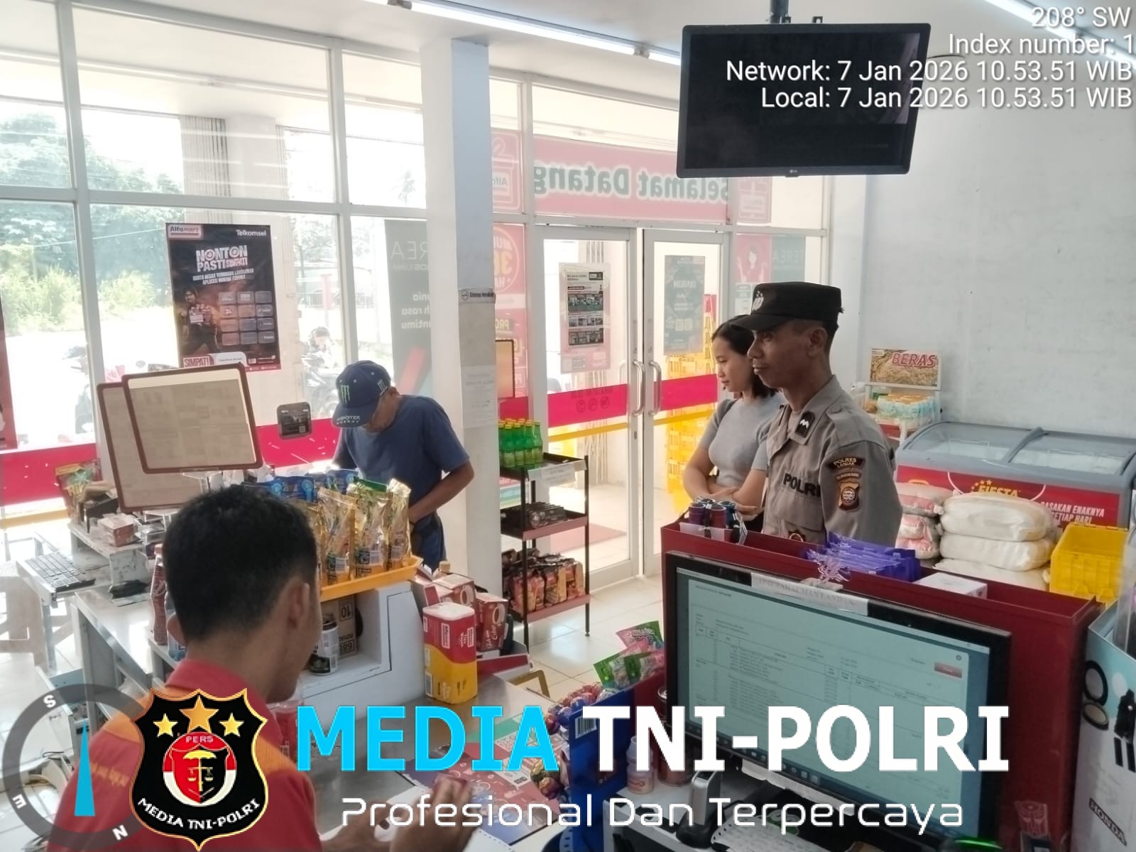 Polisi Hadir di Tengah Masyarakat, Patroli Siang Jaga Kamtibmas