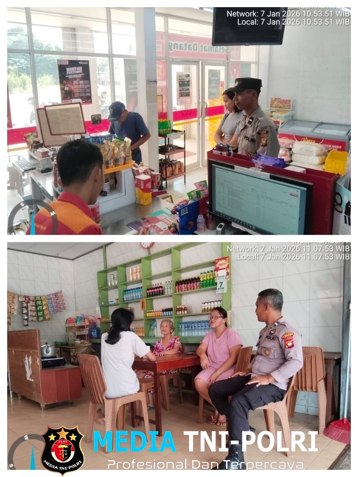 Polisi Hadir di Tengah Masyarakat, Patroli Siang Jaga Kamtibmas