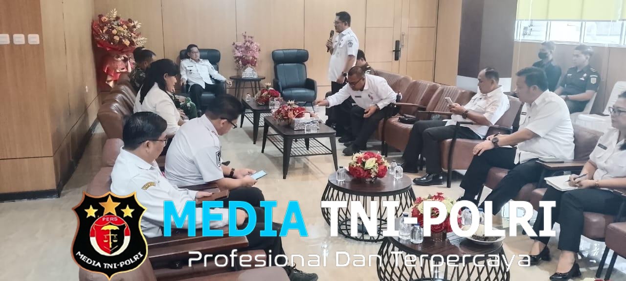 Sinergi Dalam Penanganan Bencana, Dandim 1310/Bitung Bersama Forkopimda Kota Bitung Gelar Rapat Koordinasi