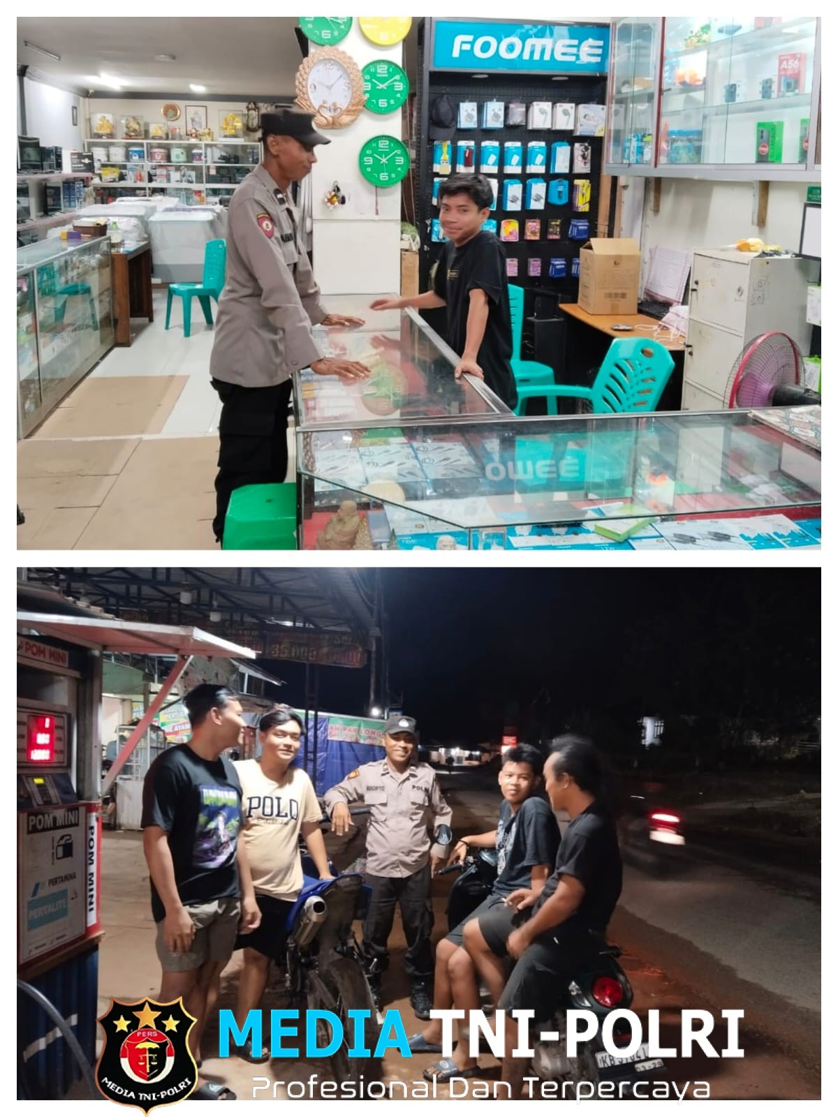 Polisi Laksanakan Patroli Siang, Sapa Warga dan Sampaikan Himbauan Kamtibmas