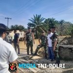 Satgas Gulbencal Yonzipur I/BB Mulai Pembangunan Jembatan Bailey di Desa Besilam Bukit Lembasa