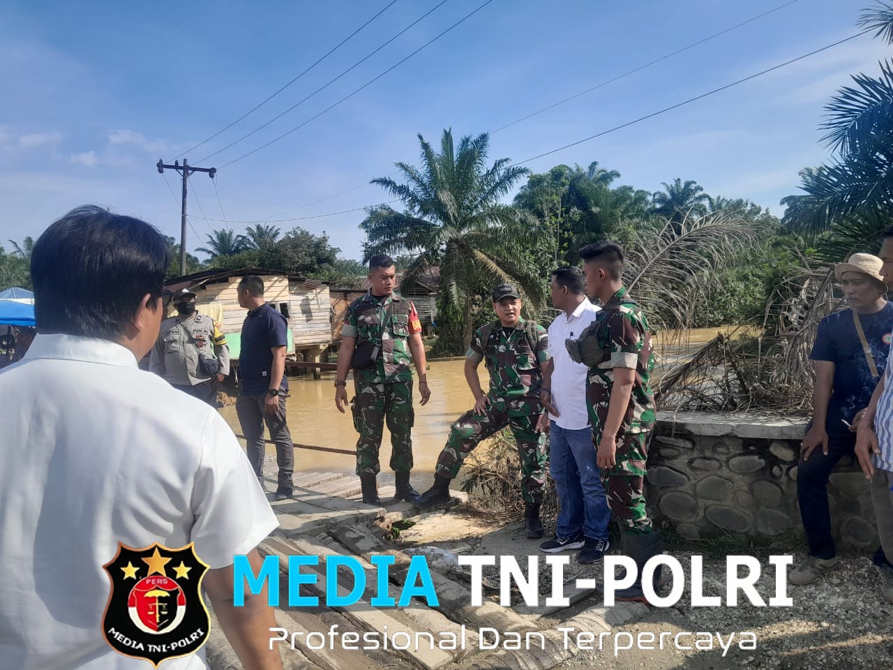 Satgas Gulbencal Yonzipur I/BB Mulai Pembangunan Jembatan Bailey di Desa Besilam Bukit Lembasa