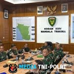 Pangdam XXIV/Mandala Trikora Ikuti Vicon Panen Raya dan Pengumuman Swasembada Pangan Nasional, Dandim 1707/Merauke Terima Penghargaan Presiden RI