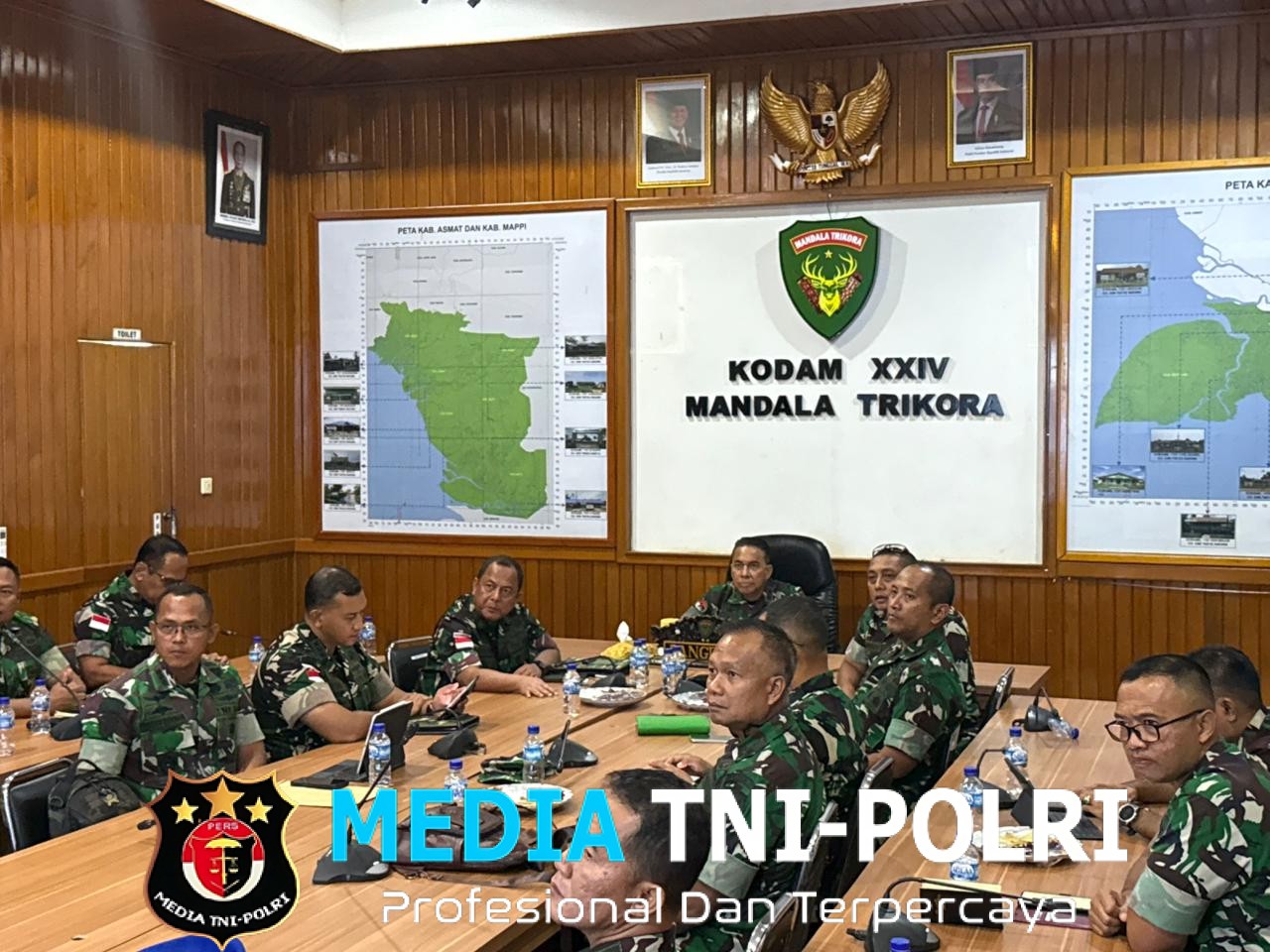 Pangdam XXIV/Mandala Trikora Ikuti Vicon Panen Raya dan Pengumuman Swasembada Pangan Nasional, Dandim 1707/Merauke Terima Penghargaan Presiden RI