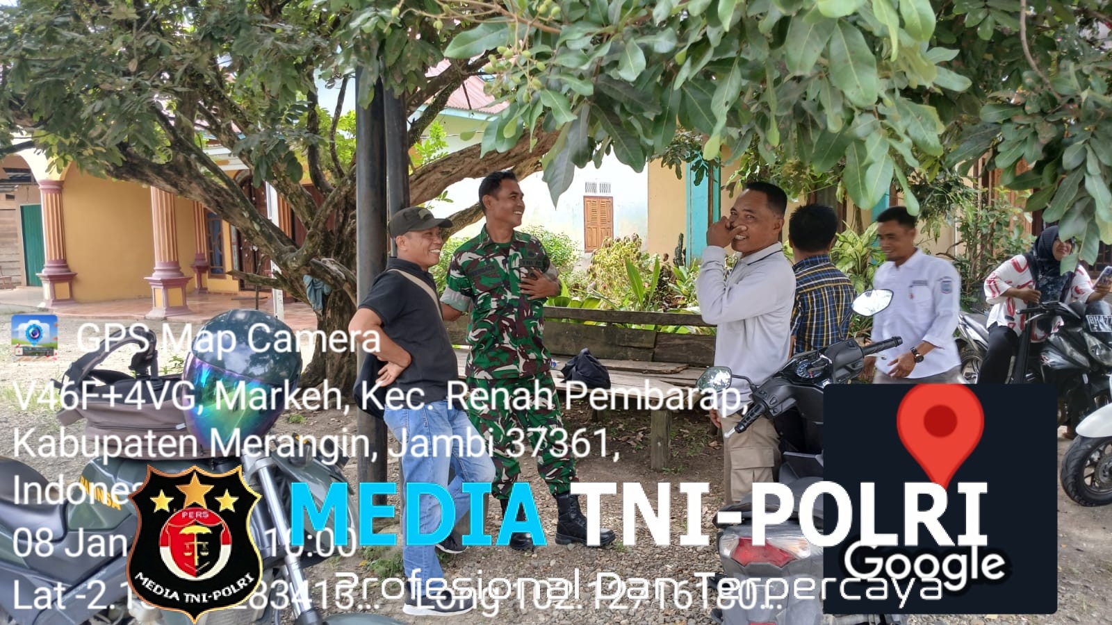 Babinsa Koramil 420-07/Sei Manau Laksanakan Komsos Bersama Masyarakat Desa Markeh