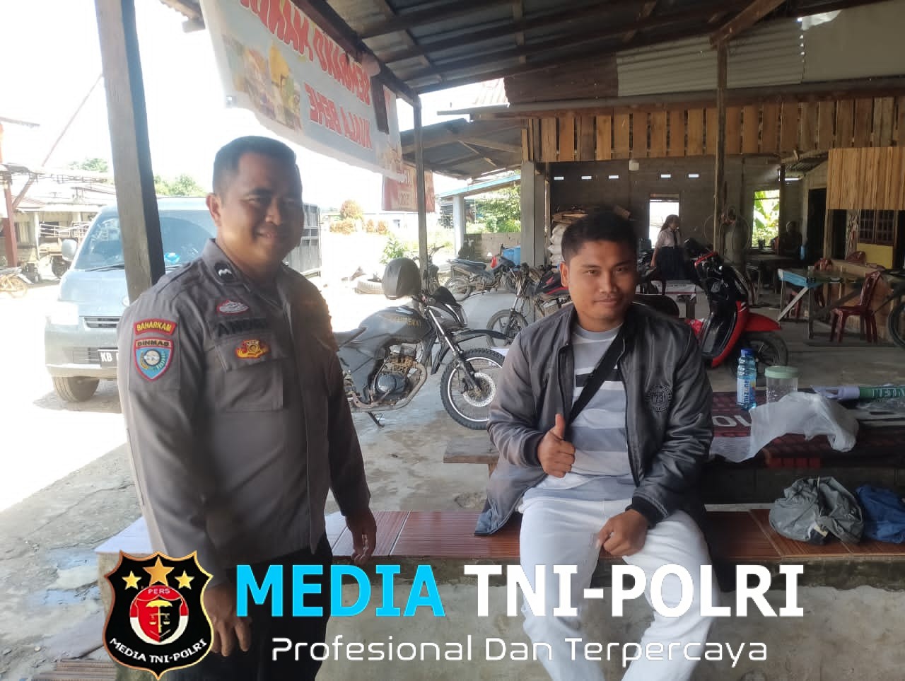 Jaga Situasi Aman, Polsek Kuala Behe Patroli Dialogis Sampaikan Pesan Kamtibmas