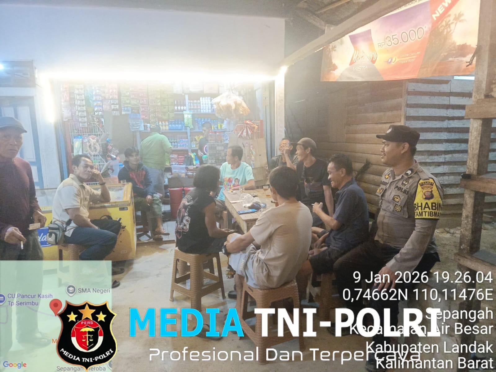 Polsek Air Besar Tingkatkan Patroli Malam untuk Menjaga Situasi Kondusif